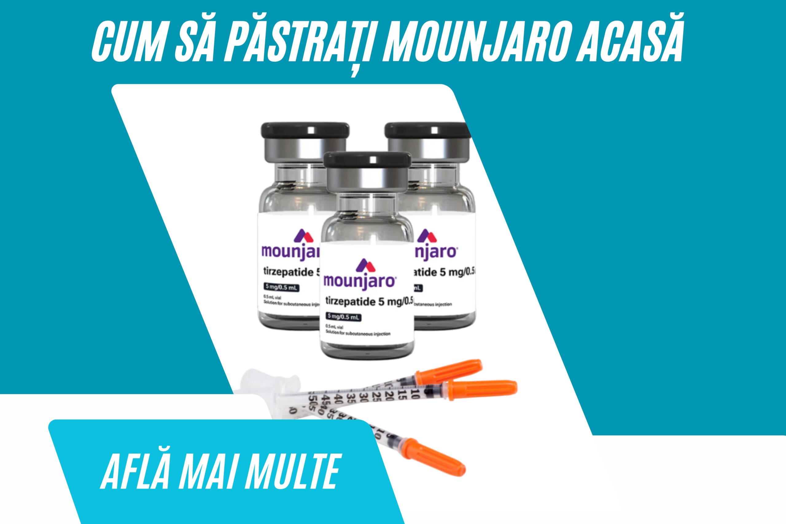 Cum să depozitezi Mounjaro acasă