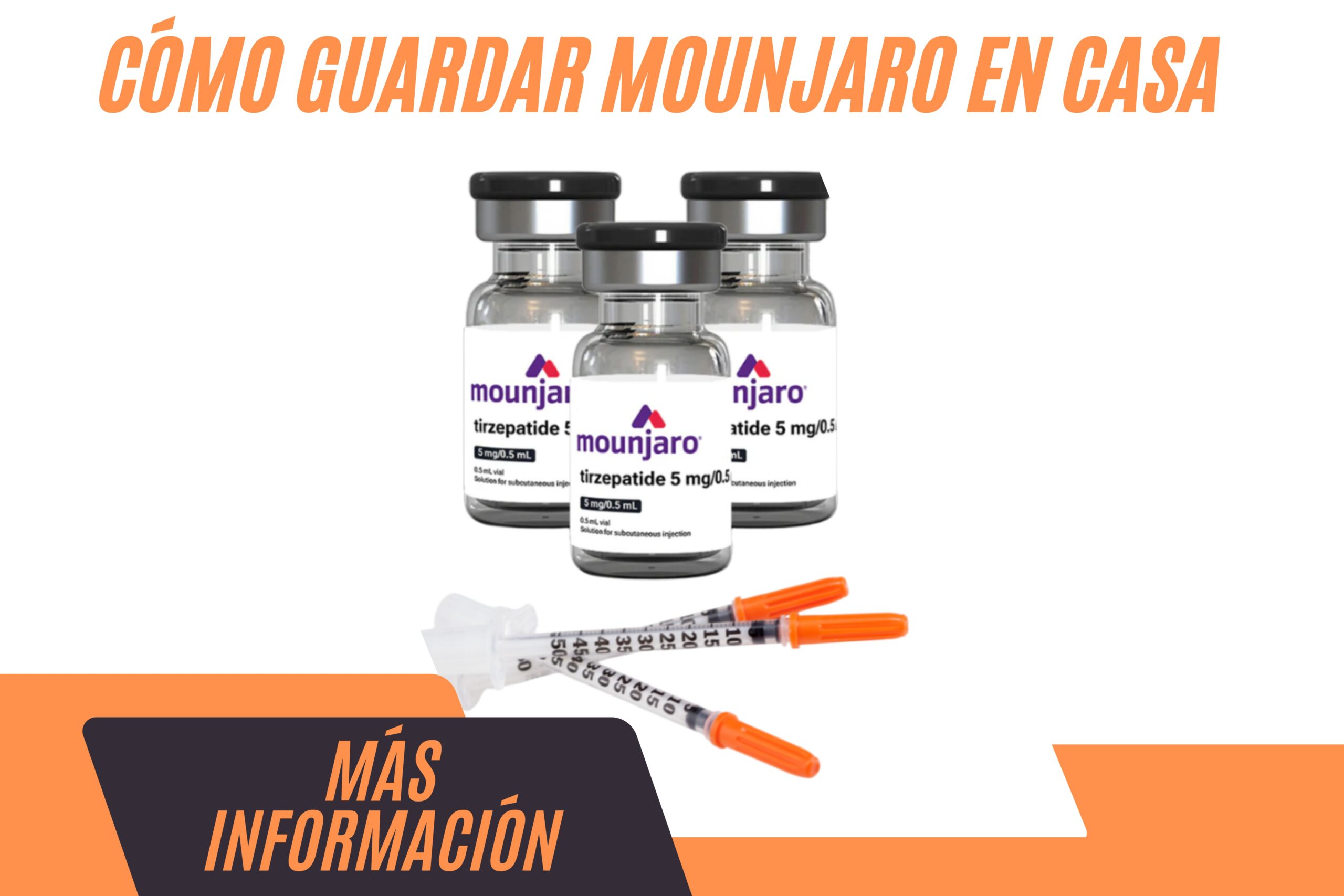 Cómo almacenar Mounjaro en casa